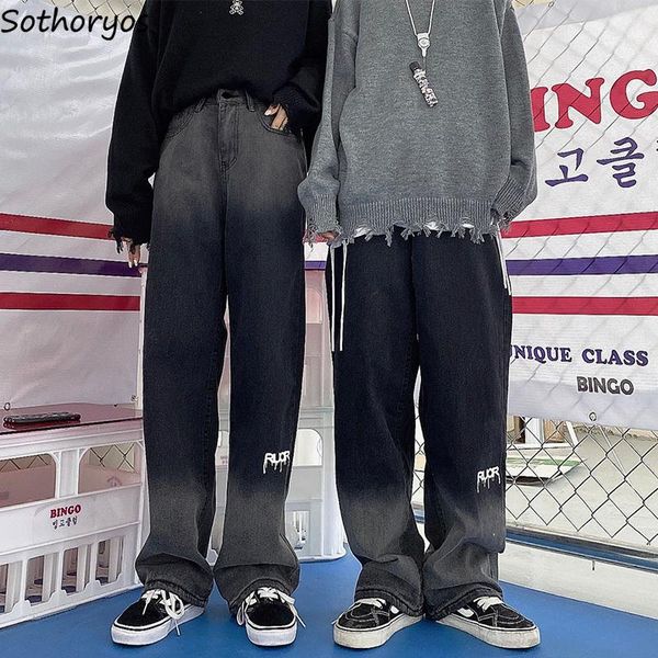 women's jeans harajuku high street women baggy wide leg denim trousers hip hop letter printed couples bf all-match ins, Blue
women's jeans harajuku high street women baggy wide leg denim trousers hip hop letter printed couples bf all-match ins, Blue
