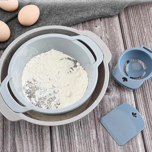 baking & pastry tools flour sieve mixing bowl set stackable fine mesh strainer with dough scraper egg white separator cooking tool sale
baking & pastry tools flour sieve mixing bowl set stackable fine mesh strainer with dough scraper egg white separator cooking tool sale