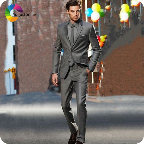 men's suits & blazers latest coat pant designs grey classic for business single breasted slim fit male 2piece jacket pants ternos, White;black
men's suits & blazers latest coat pant designs grey classic for business single breasted slim fit male 2piece jacket pants ternos, White;black