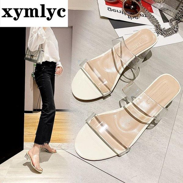 spring summer low-shallow mouth transparent slippers female korean fashion mid-heel high heels, Black
spring summer low-shallow mouth transparent slippers female korean fashion mid-heel high heels, Black