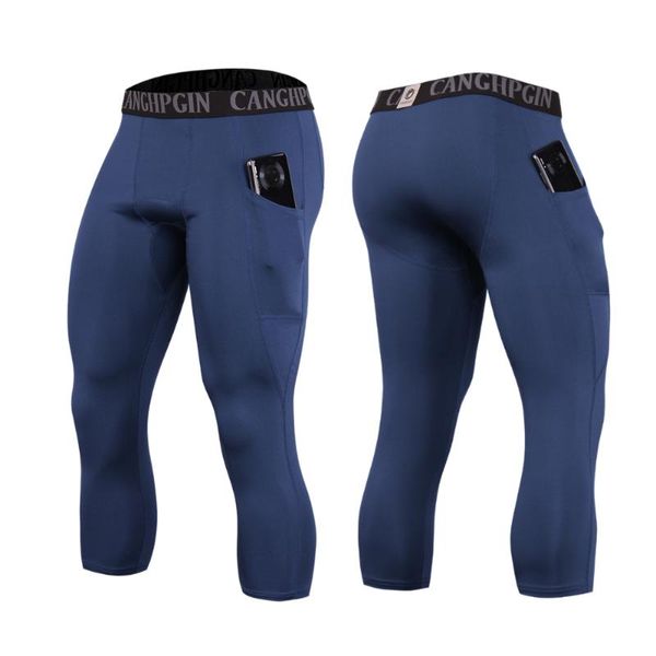 running pants 3/4 compression leggings mens training tights with phone pocket fitness athletic tight, Black;blue
running pants 3/4 compression leggings mens training tights with phone pocket fitness athletic tight, Black;blue