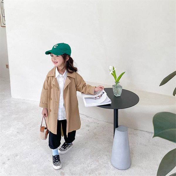 coat korean style children fashion cool long trench 2021 autumn boys girls solid color oversized outwear jackets, Blue;gray
coat korean style children fashion cool long trench 2021 autumn boys girls solid color oversized outwear jackets, Blue;gray