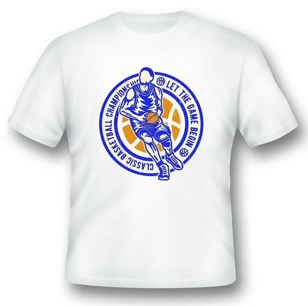 classic basketball let the game begin tee shirt black or white, White;black
classic basketball let the game begin tee shirt black or white, White;black