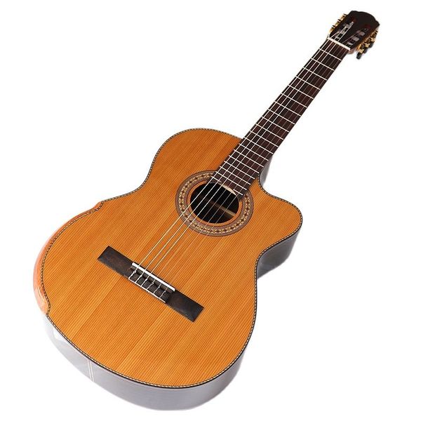 high gloss solid red cedar 39 inch classic electric guitar 6 string 19f classical guitar natural clolor with armrest bone nut
high gloss solid red cedar 39 inch classic electric guitar 6 string 19f classical guitar natural clolor with armrest bone nut