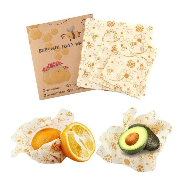 food savers & storage containers 3 pcs beeswax wraps sets small medium and large covers reusable eco-friendly washable zero waste
food savers & storage containers 3 pcs beeswax wraps sets small medium and large covers reusable eco-friendly washable zero waste