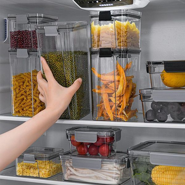 storage bottles & jars transparent sealed tank with lid pet material home kitchen refrigerator noodle miscellaneous grains box
storage bottles & jars transparent sealed tank with lid pet material home kitchen refrigerator noodle miscellaneous grains box