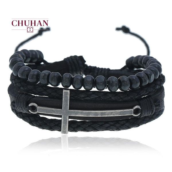 charm bracelets chuhan men 2021 vintage braided alloy cross cowhide bracelet with multilayer leather jewelry wristbands j190, Golden;silver
charm bracelets chuhan men 2021 vintage braided alloy cross cowhide bracelet with multilayer leather jewelry wristbands j190, Golden;silver