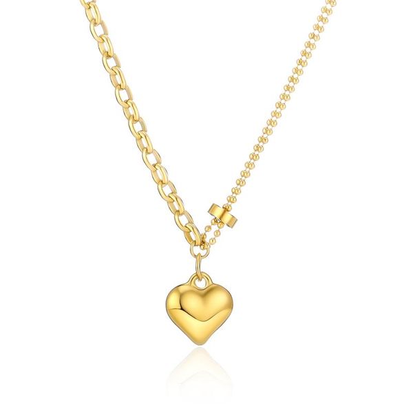 chokers luxurious gold plated stereoscopic heart pendant chain beads necklace for women personality stainles steel choker 2021, Golden;silver
chokers luxurious gold plated stereoscopic heart pendant chain beads necklace for women personality stainles steel choker 2021, Golden;silver