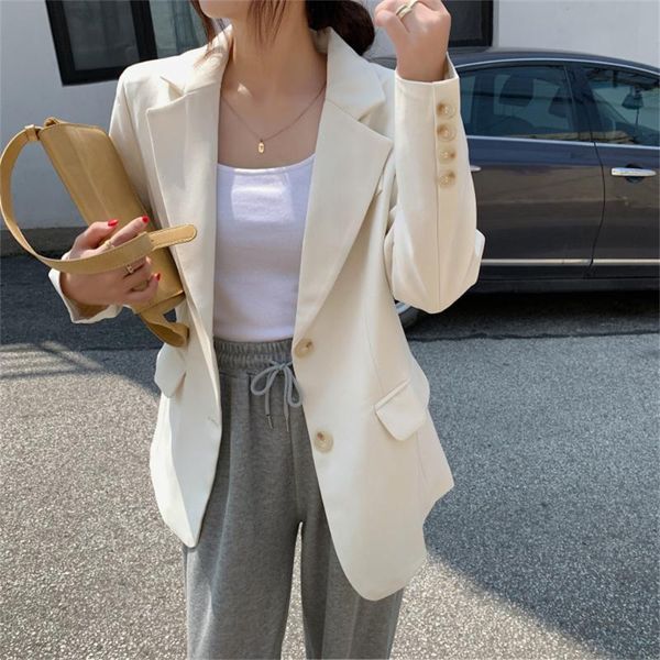 women's suits & blazers harajuku korean high street all match stylish women office lady jacket solid quality autumn ol elegant coats, White;black
women's suits & blazers harajuku korean high street all match stylish women office lady jacket solid quality autumn ol elegant coats, White;black