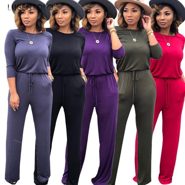 women's jumpsuits & rompers lugentolo jumpsuit fashion autumn and winter solid color long-sleeved loose tie casual, Black;white
women's jumpsuits & rompers lugentolo jumpsuit fashion autumn and winter solid color long-sleeved loose tie casual, Black;white