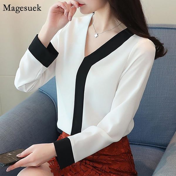 fashion chiffon women blouse 2021 office lady womens blouses long sleeve v-neck shirt elegante casual d826 30 women's & shirts, White
fashion chiffon women blouse 2021 office lady womens blouses long sleeve v-neck shirt elegante casual d826 30 women's & shirts, White