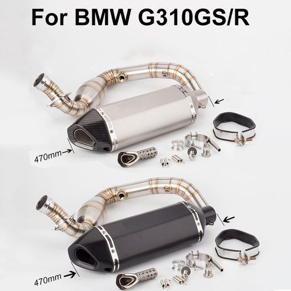 motorcycle exhaust system g310g/r slip-on headers carbon fiber muffler db killer catalyst escape elbow accessories for g310gs g310r
motorcycle exhaust system g310g/r slip-on headers carbon fiber muffler db killer catalyst escape elbow accessories for g310gs g310r