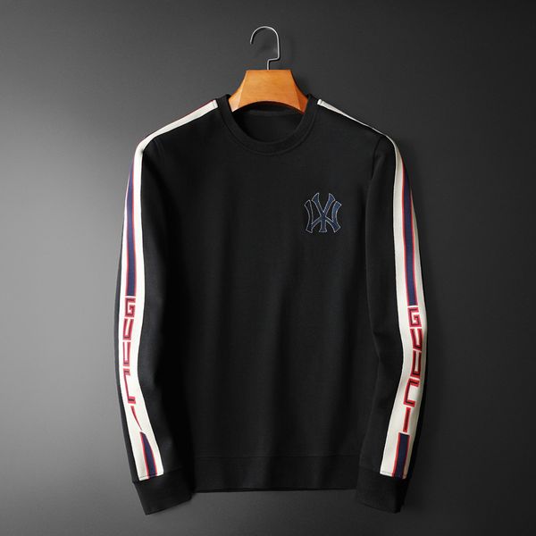 the fine fleece hoodies men's long sleeve t-shirt embroidered base shirt high end large 2021 spring embroidery versatile, Black
the fine fleece hoodies men's long sleeve t-shirt embroidered base shirt high end large 2021 spring embroidery versatile, Black