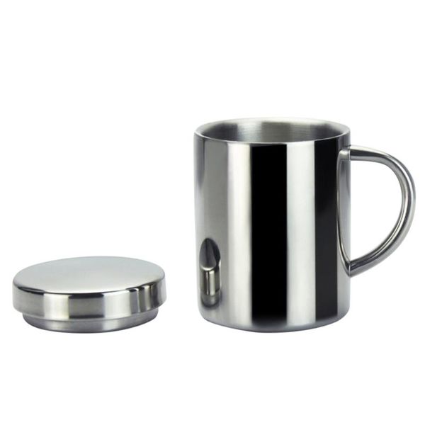 mugs 220ml 304 stainless steel coffee mug double insulation drinking cup tea with lid - caliber 7cm
mugs 220ml 304 stainless steel coffee mug double insulation drinking cup tea with lid - caliber 7cm