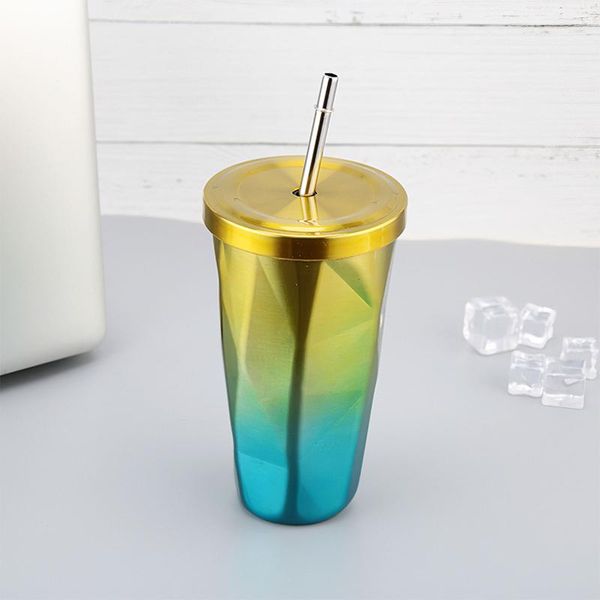 water bottles 304 stainless steel rhombus straw cup portable vacuum gradient shaped coffee mug gift
water bottles 304 stainless steel rhombus straw cup portable vacuum gradient shaped coffee mug gift
