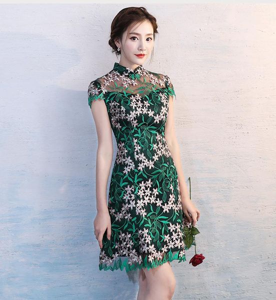 hollow out women lace embroidery flower cheongsam skirt short sleeve a-line evening dresses summer daily chinese dress s-4xl ethnic clothing, Red
hollow out women lace embroidery flower cheongsam skirt short sleeve a-line evening dresses summer daily chinese dress s-4xl ethnic clothing, Red