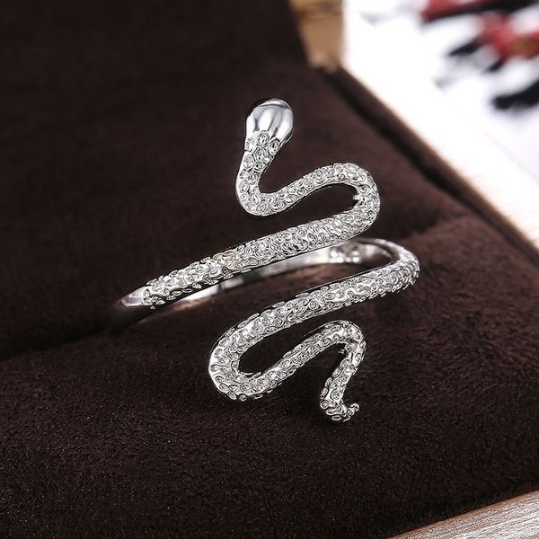 designer rings fashion personality ring simple domineering inlaid zircon women's snake-shaped punk style nightclub, Golden;silver
designer rings fashion personality ring simple domineering inlaid zircon women's snake-shaped punk style nightclub, Golden;silver