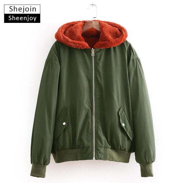 women's jackets shejoinsheenjoy long sleeve pockets autumn coats women faux fur hooded winter warm jacket outerwear ladies casual coat, Black;brown
women's jackets shejoinsheenjoy long sleeve pockets autumn coats women faux fur hooded winter warm jacket outerwear ladies casual coat, Black;brown