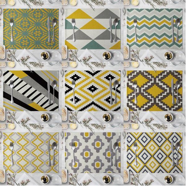 mats & pads non-slip insulation placemat for table dinner geometric patterns cotton linen home decor 40*30cm 0038
mats & pads non-slip insulation placemat for table dinner geometric patterns cotton linen home decor 40*30cm 0038
