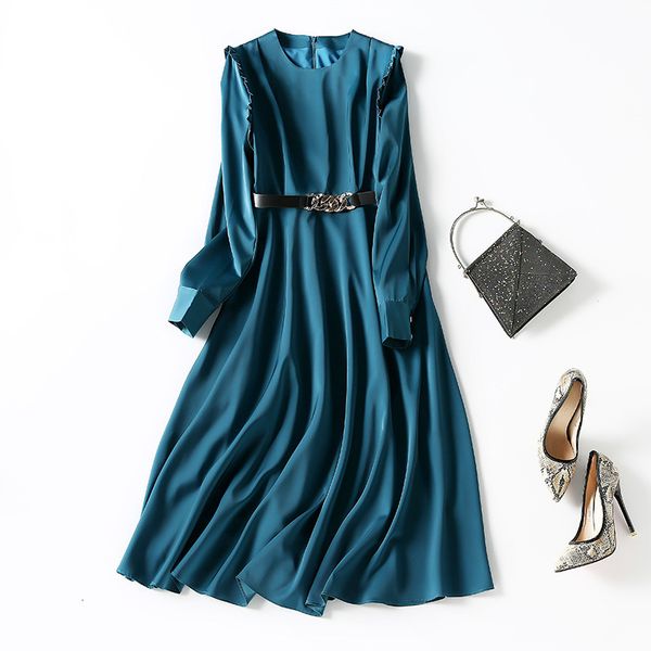 casual dresses spring summer long sleeve round neck black / blue pure color chains belted panelled mid-calf dress elegant 21m270108 54ad, Black;gray
casual dresses spring summer long sleeve round neck black / blue pure color chains belted panelled mid-calf dress elegant 21m270108 54ad, Black;gray