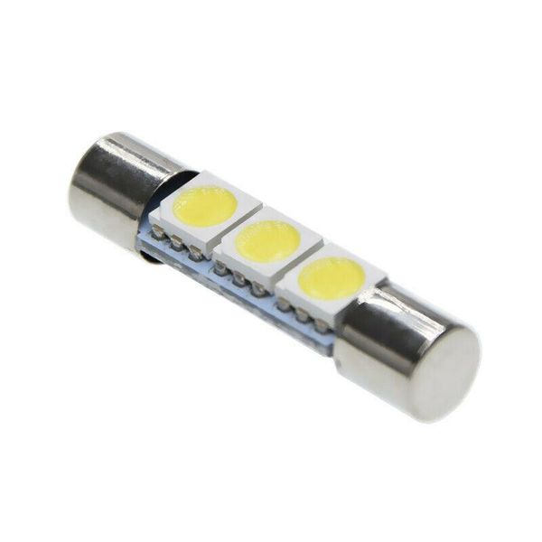 2pcs festoon dome t6.3 28mm 3 smd led 3smd light bulb car vanity mirror lights sun visor fuse white 12v emergency
2pcs festoon dome t6.3 28mm 3 smd led 3smd light bulb car vanity mirror lights sun visor fuse white 12v emergency