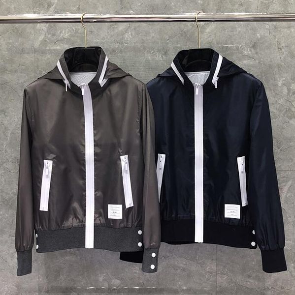 downs Fashion TB THOM Brand Jacket Men Cardigans Clothing Waterproof windproof Sports baseball uniform Spring Autumn Casual Coat, Black
downs Fashion TB THOM Brand Jacket Men Cardigans Clothing Waterproof windproof Sports baseball uniform Spring Autumn Casual Coat, Black
