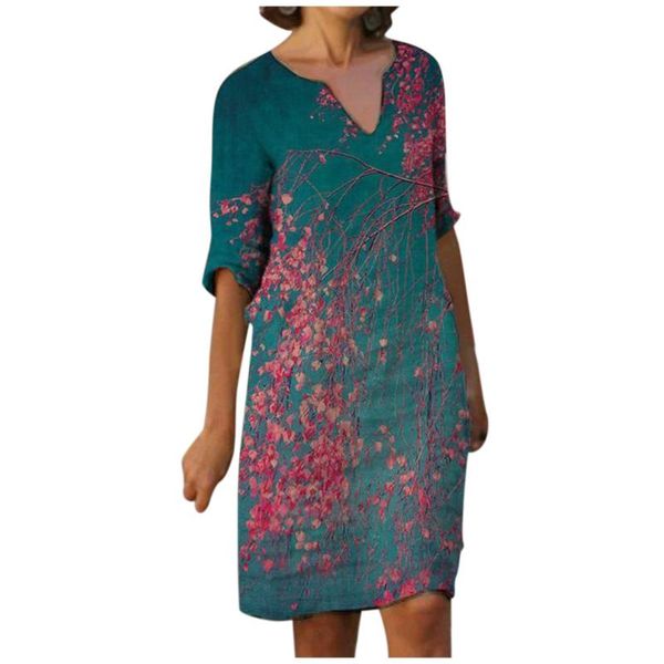 party dresses womens summer printed casual dress mid-sleeve elegant vacation beach wear summer dress loose sundress, White;black
party dresses womens summer printed casual dress mid-sleeve elegant vacation beach wear summer dress loose sundress, White;black