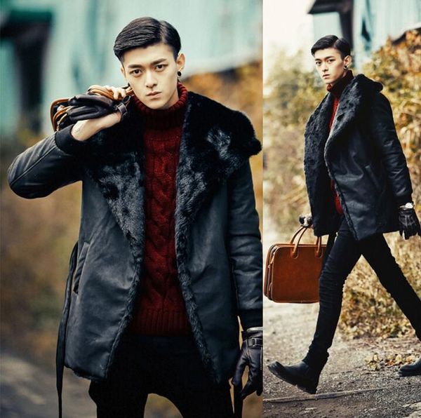men's fur & faux winter mink hair coats mens warm medium-long overcoat leather jackets and thermal masculino chaqueta black
men's fur & faux winter mink hair coats mens warm medium-long overcoat leather jackets and thermal masculino chaqueta black