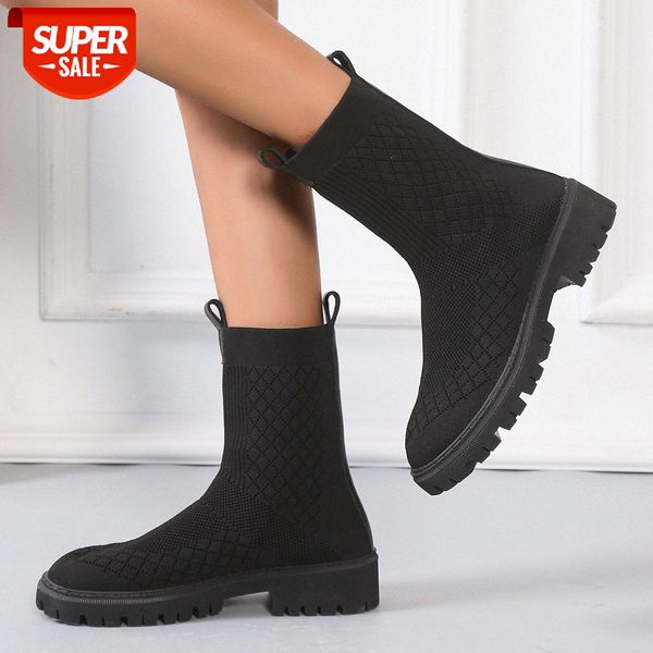 large size flying woven black martin boots women autumn and winter european american round toe mid-tube casual socks #ba2i
large size flying woven black martin boots women autumn and winter european american round toe mid-tube casual socks #ba2i