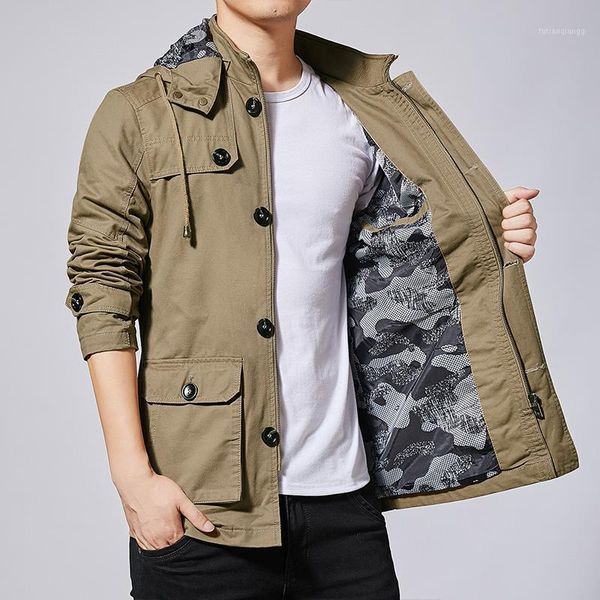 canvas jacket men's spring and autumn handsome casual versatile cotton work large size fashion jackets, Black;brown
canvas jacket men's spring and autumn handsome casual versatile cotton work large size fashion jackets, Black;brown