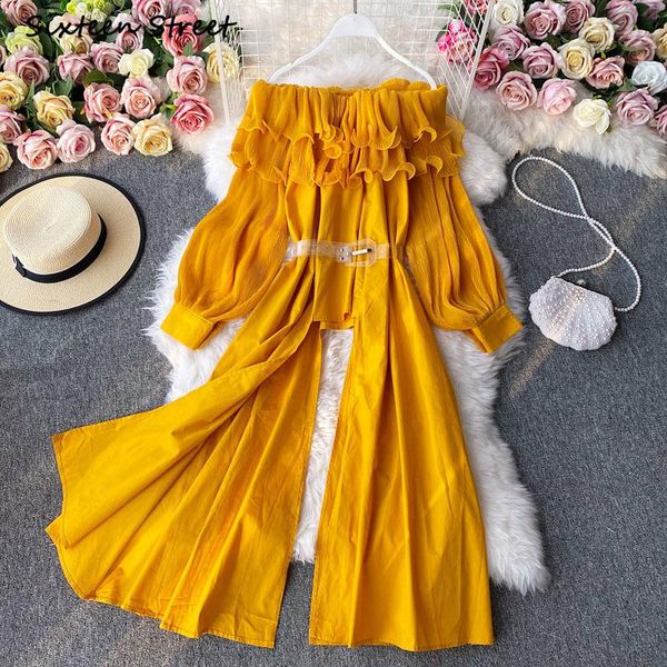 women's blouses & shirts women autumn french shoulder fashion ruffled ladies long sleeve shirt blouse female luxury 2021, White
women's blouses & shirts women autumn french shoulder fashion ruffled ladies long sleeve shirt blouse female luxury 2021, White