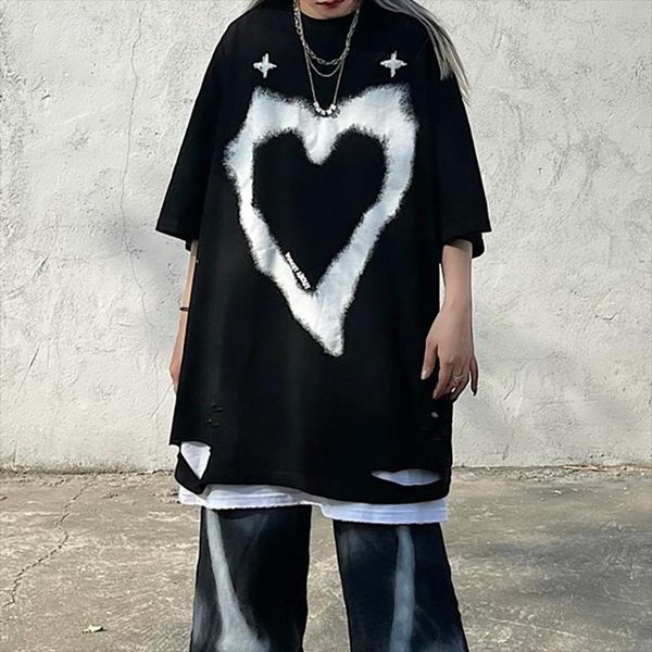 harajuku t shirt women 2021 heart print goth female fashion summer short sleeve clothes mingliusili streetwear tee women's t-shirt, White
harajuku t shirt women 2021 heart print goth female fashion summer short sleeve clothes mingliusili streetwear tee women's t-shirt, White
