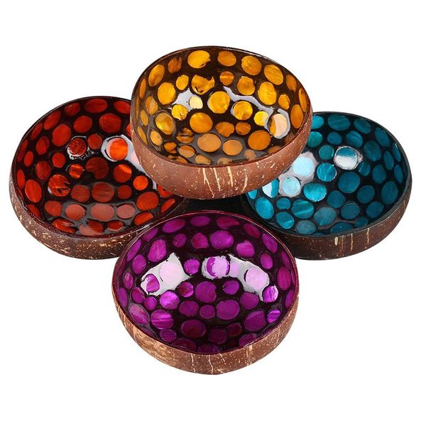 colorful natural coconut shell bowl round eco friendly kitchen salad rice soup nature plant made home tableware bowls
colorful natural coconut shell bowl round eco friendly kitchen salad rice soup nature plant made home tableware bowls