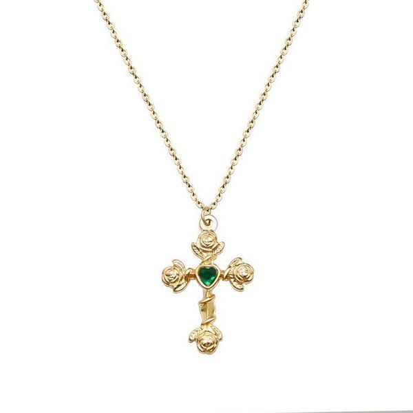 pendant necklaces fashion environmental protection titanium steel rose flower cross short clavicle necklace for women 2021 trendy jewelry, Silver
pendant necklaces fashion environmental protection titanium steel rose flower cross short clavicle necklace for women 2021 trendy jewelry, Silver