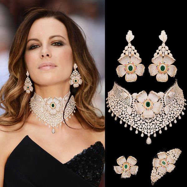 earrings & necklace missvikki big flowers bangle ring jewelry set for women wedding engagement bridal actor partyshow, Silver
earrings & necklace missvikki big flowers bangle ring jewelry set for women wedding engagement bridal actor partyshow, Silver