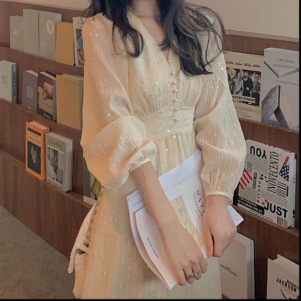 elegant womens dresses vintage dress women sequin long sleeve designer party midi casual slim korean clothing autumn, Black;gray
elegant womens dresses vintage dress women sequin long sleeve designer party midi casual slim korean clothing autumn, Black;gray