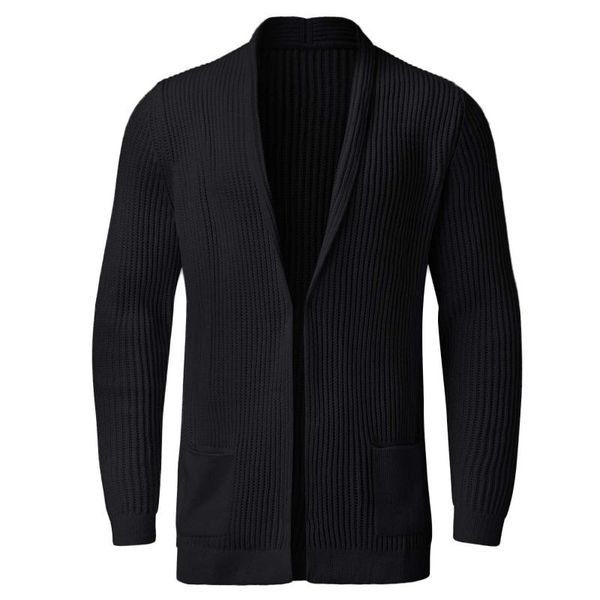 men's vests sweater vest autumn and winter long sleeve pullover solid cardigan coat oversized chalecos para hombre, Black;white
men's vests sweater vest autumn and winter long sleeve pullover solid cardigan coat oversized chalecos para hombre, Black;white