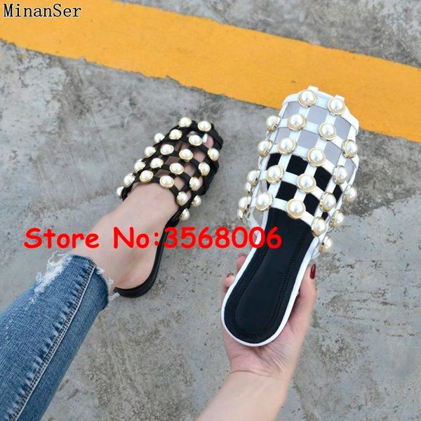 slippers pearl crystal studs embellished women outdoor fashion brown black white lady flats slides big size 44
slippers pearl crystal studs embellished women outdoor fashion brown black white lady flats slides big size 44