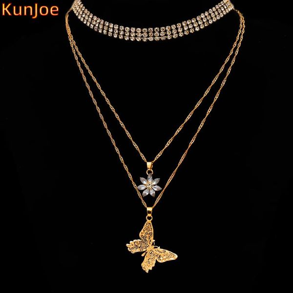 pendant necklaces kunjoe multilayer cute butterfly necklace for women crystal flower charm choker bohemia fashion jewelry gift, Silver
pendant necklaces kunjoe multilayer cute butterfly necklace for women crystal flower charm choker bohemia fashion jewelry gift, Silver