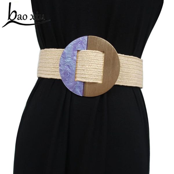 belts vintage women's runway fashion knitted cummerbunds female dress round big buckle corset belt waistband decoration wide blet, Black;brown
belts vintage women's runway fashion knitted cummerbunds female dress round big buckle corset belt waistband decoration wide blet, Black;brown