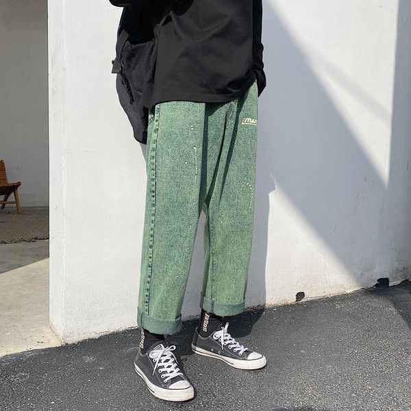 men's classic style cargo pocket jeans green/blue color retro casual pants printing straight biker denim trousers
men's classic style cargo pocket jeans green/blue color retro casual pants printing straight biker denim trousers