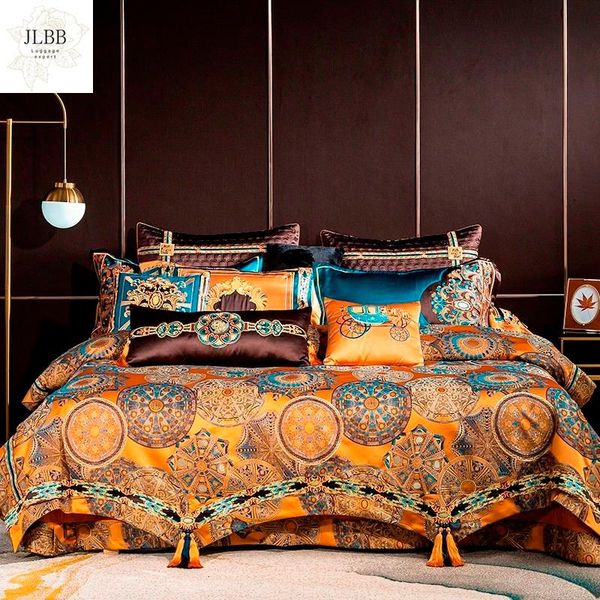 bedding sets chic home 4/6/10pcs place faux silk luxury large jacquard with embroidery golden set duvet cover bedspread bed sheet
bedding sets chic home 4/6/10pcs place faux silk luxury large jacquard with embroidery golden set duvet cover bedspread bed sheet