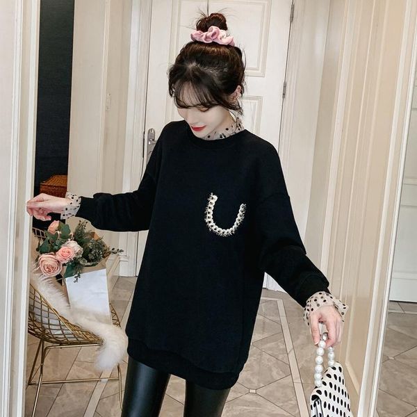 women's hoodies & sweatshirts winter large plush sweater looks thin, warm and fashionable, Black
women's hoodies & sweatshirts winter large plush sweater looks thin, warm and fashionable, Black