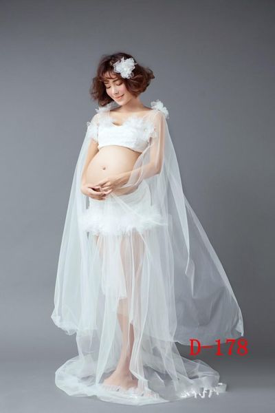 est maternity pography props dresses lace mesh long pregnancy dress for pregnant women maxi gown po shoots, White
est maternity pography props dresses lace mesh long pregnancy dress for pregnant women maxi gown po shoots, White