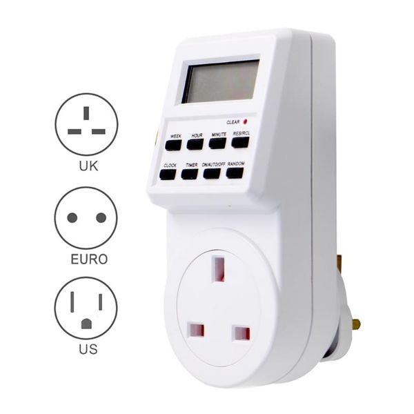 timers electronic digital timer switch eu us uk plug kitchen socket outlet 220v 110v 7 day 12/24 hour programmable timing
timers electronic digital timer switch eu us uk plug kitchen socket outlet 220v 110v 7 day 12/24 hour programmable timing