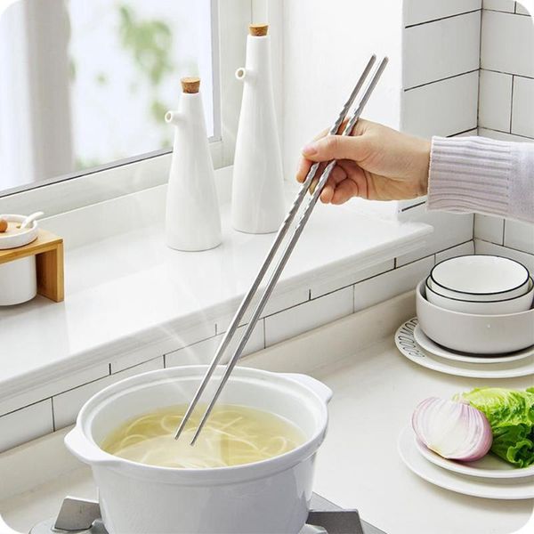 38.8cm long chopsticks stainless steel extended cooking frying pot supply screwed design anti-slip
38.8cm long chopsticks stainless steel extended cooking frying pot supply screwed design anti-slip