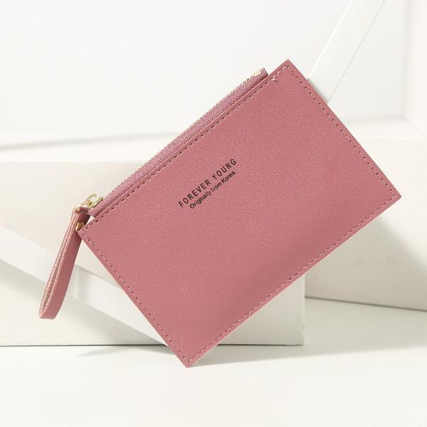 card holders cardholder for women fashion multi-card solid color mini purse creative pu leather zipper small coin male holder, Brown;gray
card holders cardholder for women fashion multi-card solid color mini purse creative pu leather zipper small coin male holder, Brown;gray