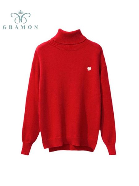 women's sweaters fall winter pull femme long sleeve knitted sweater pullovers solid color turtleneck sueters casual jersey plus size c, White;black
women's sweaters fall winter pull femme long sleeve knitted sweater pullovers solid color turtleneck sueters casual jersey plus size c, White;black