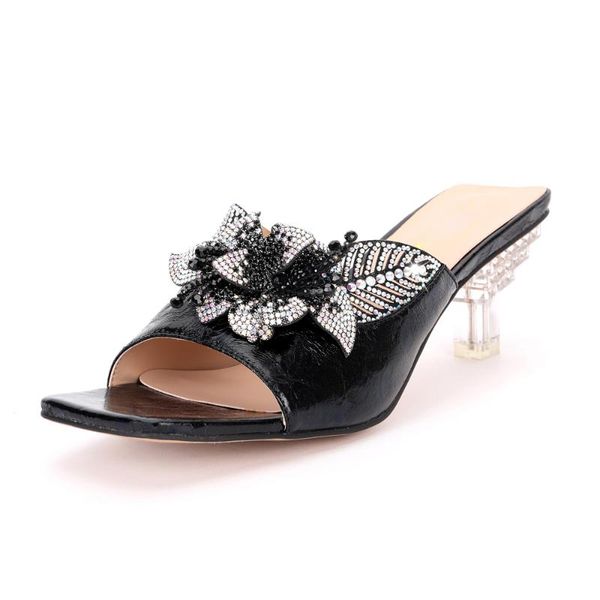 slippers ladies crystal high heeled sandals women's shoes snake pattern luxury design fashion butterfly flower party stiletto heels, Black
slippers ladies crystal high heeled sandals women's shoes snake pattern luxury design fashion butterfly flower party stiletto heels, Black