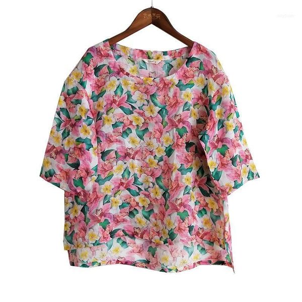 women's t-shirt women print floral t-shirts vintage o-neck seven sleeve 2021 summer loose casual soft t-shirts1, White
women's t-shirt women print floral t-shirts vintage o-neck seven sleeve 2021 summer loose casual soft t-shirts1, White